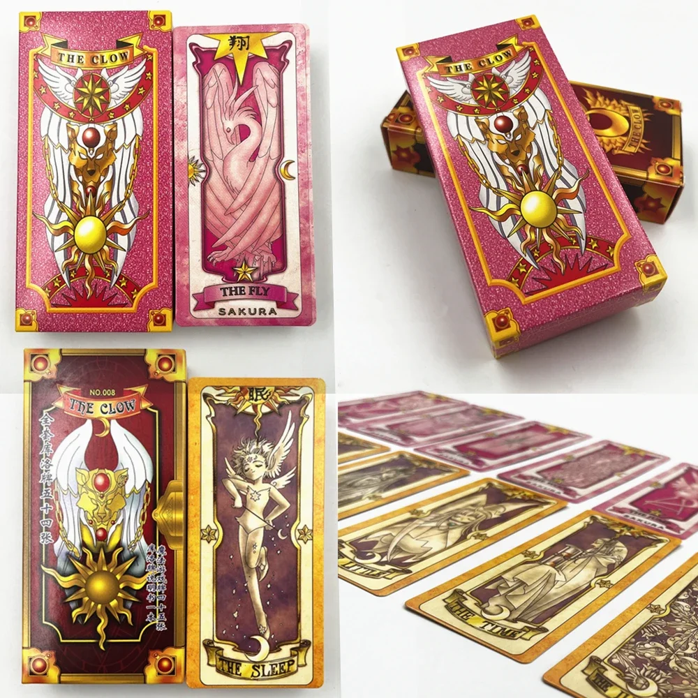 

Anime 54/56 Piece Card Captor Suit Cosplay KINOMOTO SAKURA The Clow Tarot Paper Poker Board Game Prop