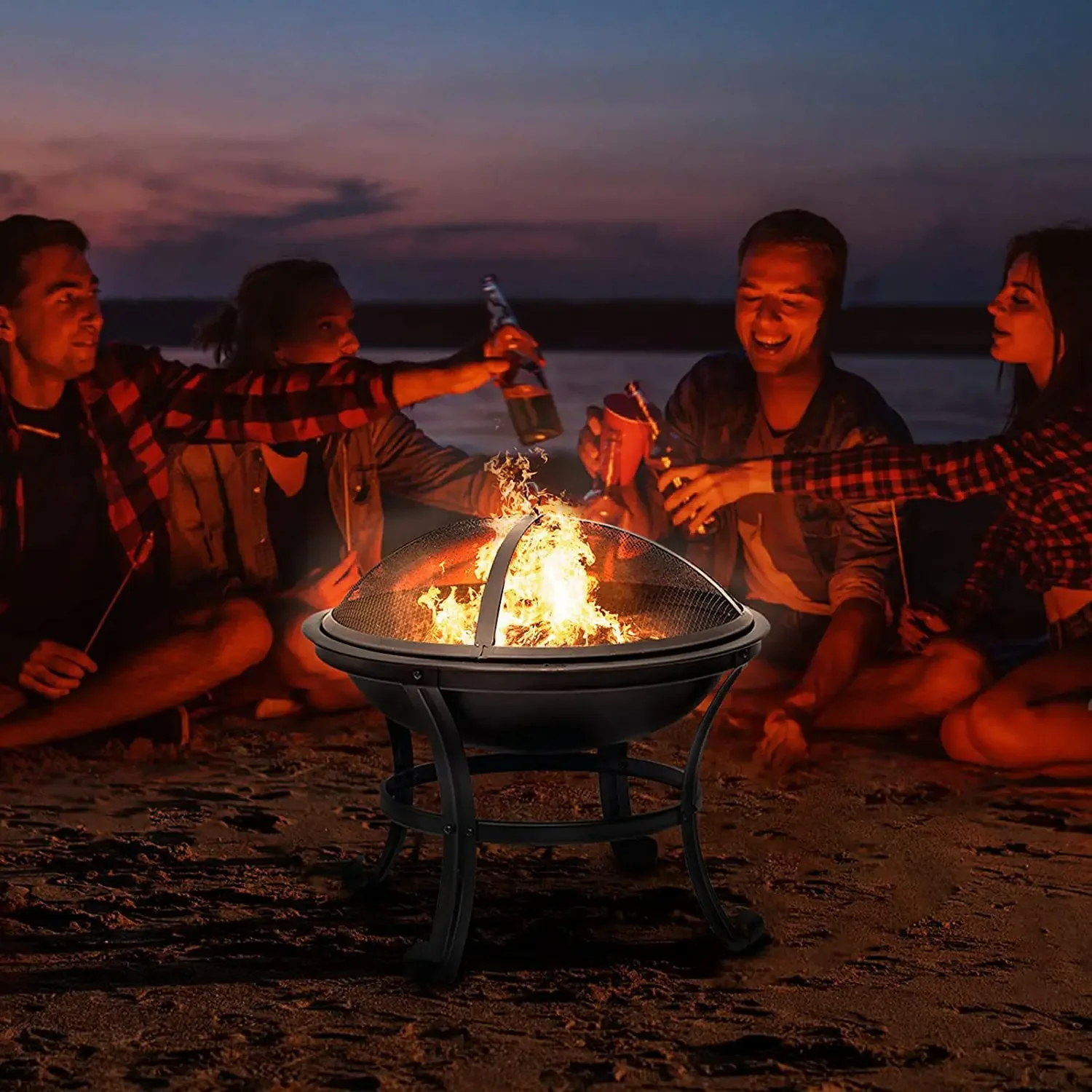 Cross-border  barbecue grill bonfire basin indoor courtyard party charcoal brazier heating firewood stove outdoor portable