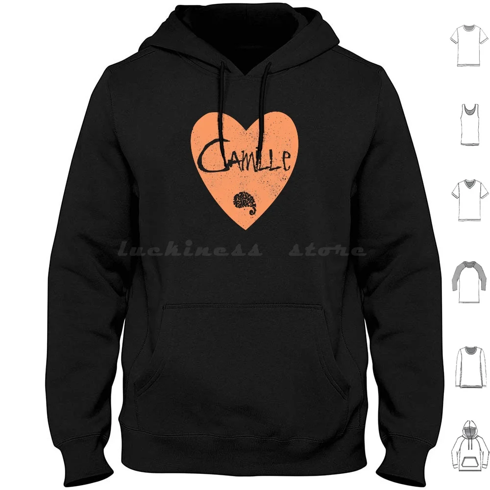 Camille [Aspecto desgastado] Sudadera con capucha de algodón de manga larga Controversy 1981 Funk Soul 80s 1980s Pop Prince Revolution Purple Rain