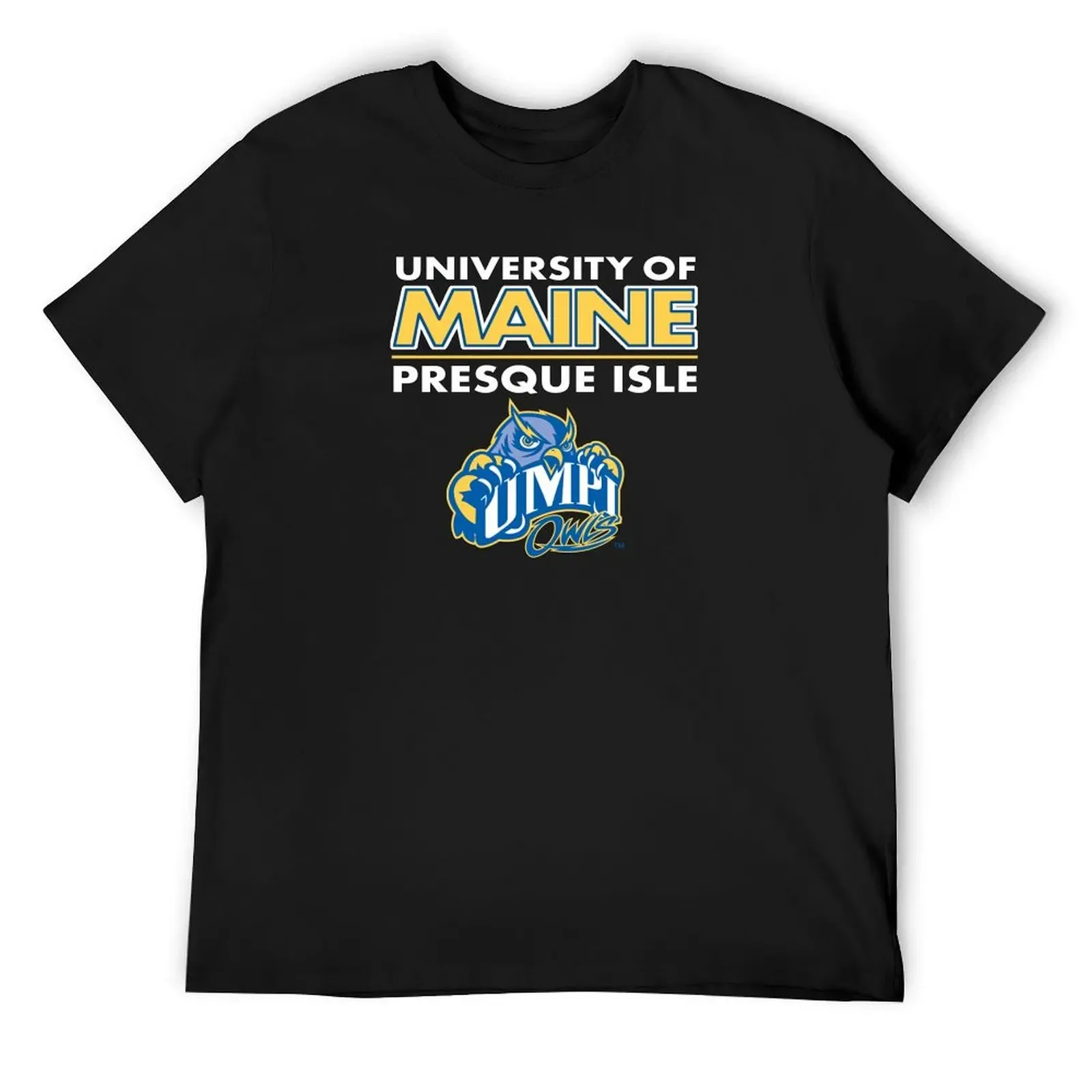 

University of Maine at Presque Isle (UMPI) - Owls Spirit Design T-Shirt man t shirt oversized graphic tee T-shirt men