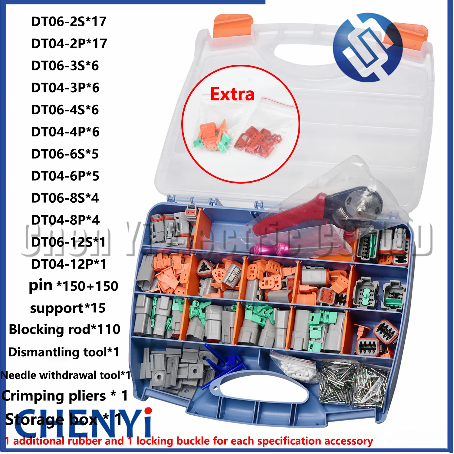 532 PCS DT Series 2-12 Pin Automotive connector plug Solid Contacts Kits With Crimping Removal Tools Accessories DT06-2S DT04-2P