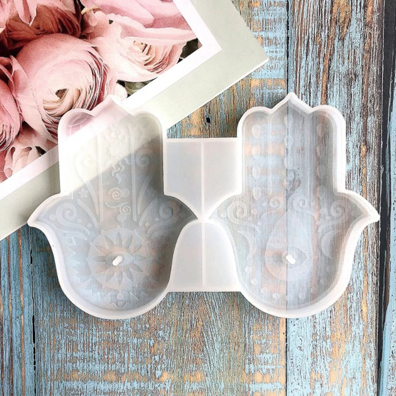 2Pcs/Set Hand Of Fatima Incens - Silicone Mold Tray ulasan dan harga