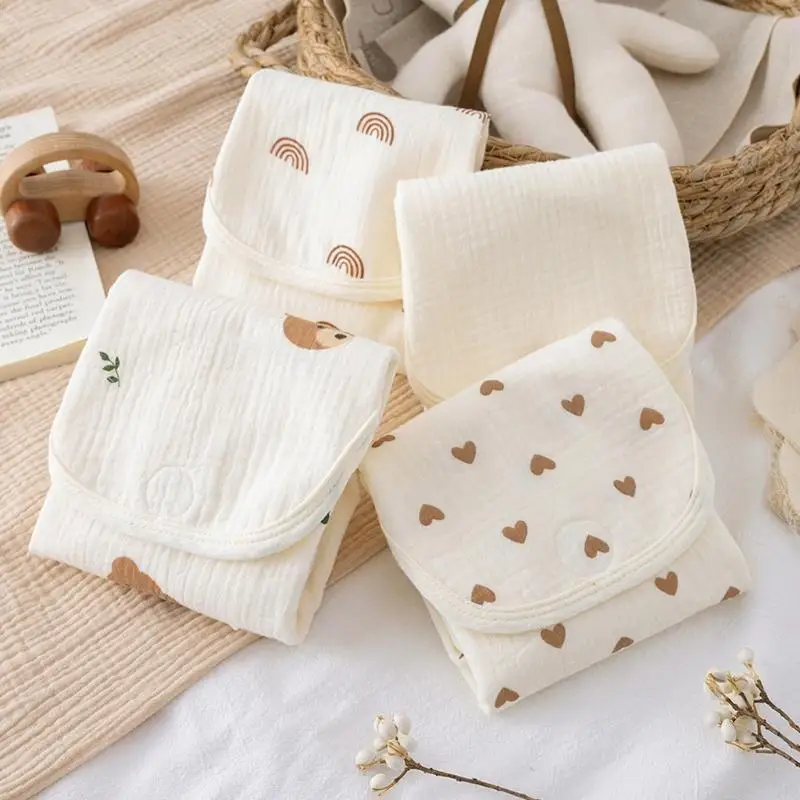 Portable Waterproof Gauze Baby Diaper Changing Pad Travel Foldable Large Cotton Muslin Newborn Diaper Changing Mat