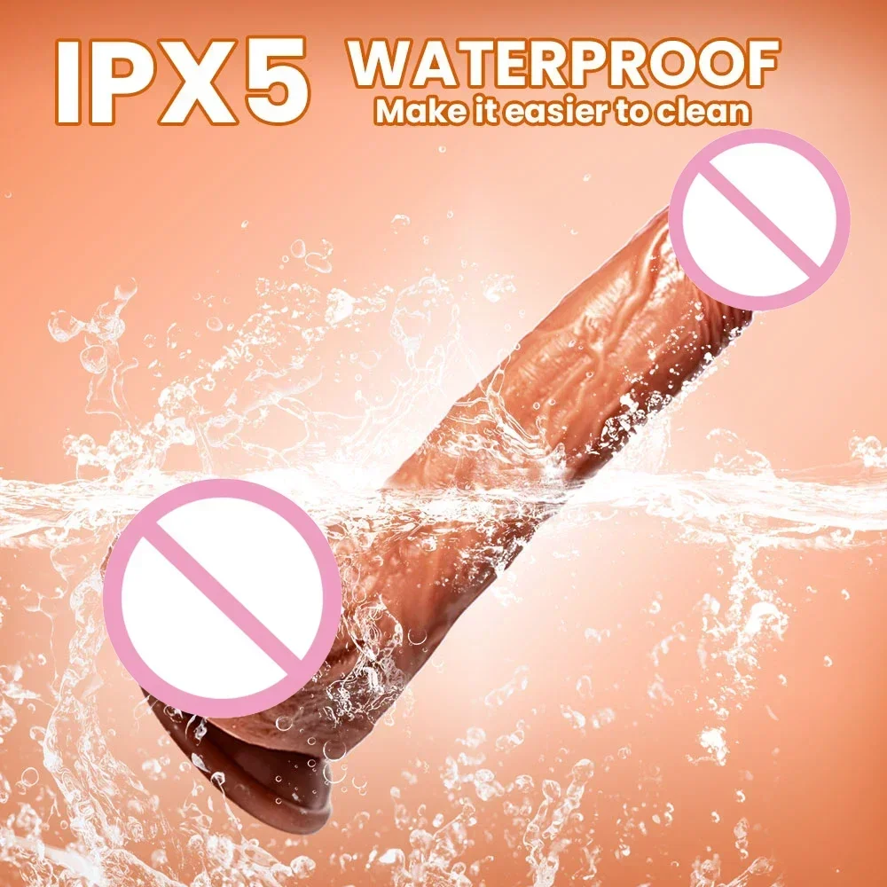 Realistic Big Penis Vibrator APP Wireless Remote Control Heating Female G-spot Massager Vaginal Masturbator Sex Toy for Women