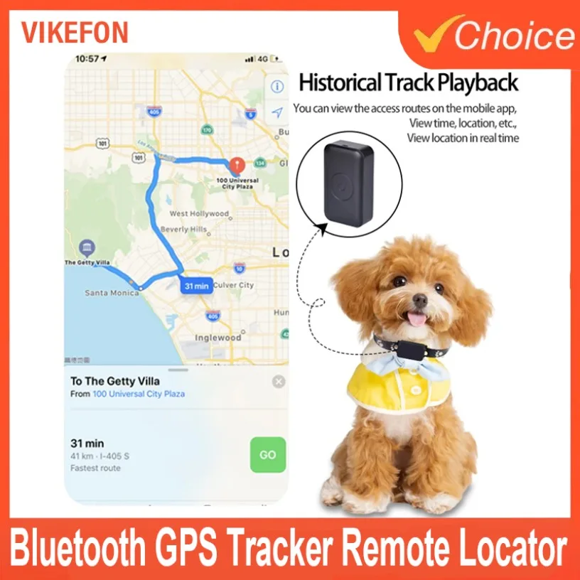 

Bluetooth GPS-трекер для домашних животных, мини-отслеживание движения, ошейники, анти-потерянный трекер для кошек и щенков, дистанционный глобальный локатор