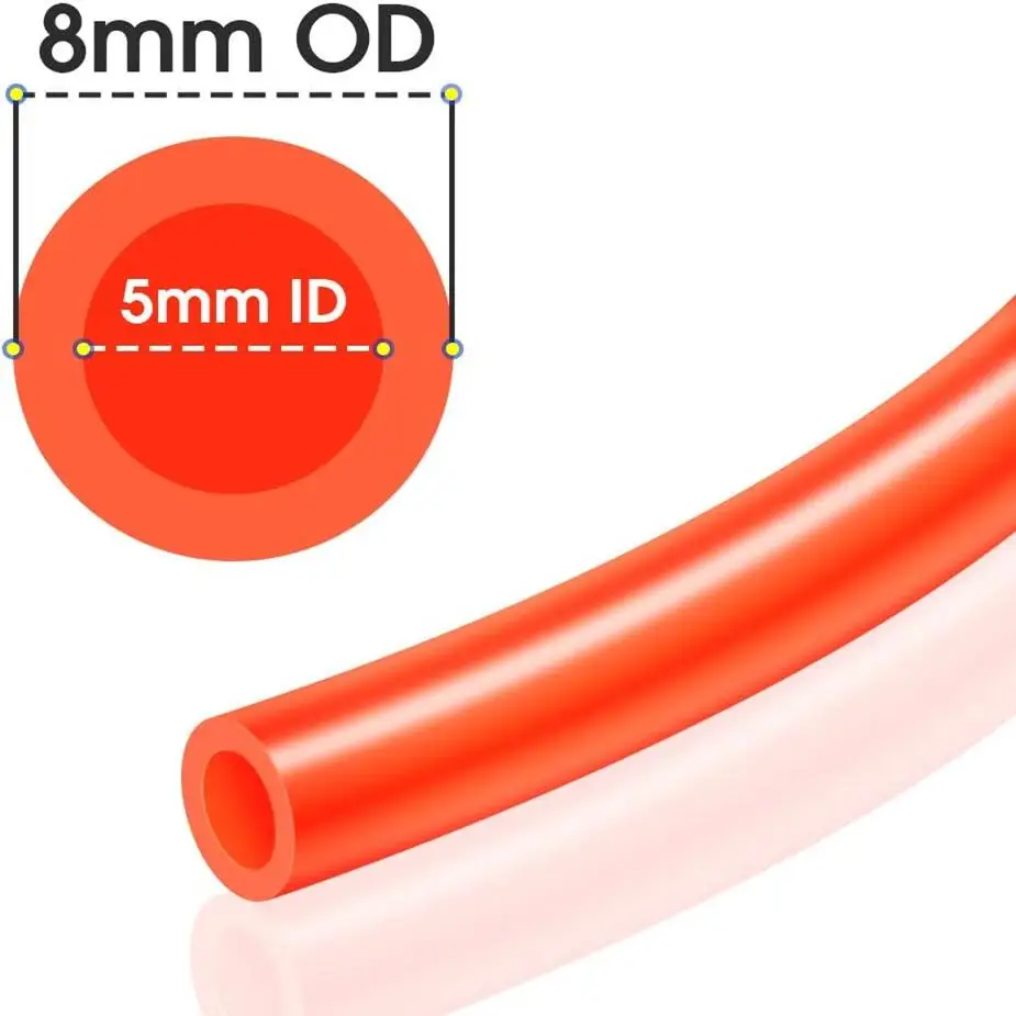 3/5/10M Pneumatic Air Compressor Pump Hose Tube With C Type (Japan) Fitting Quick Joint 5x8mm PE Pipe view 3