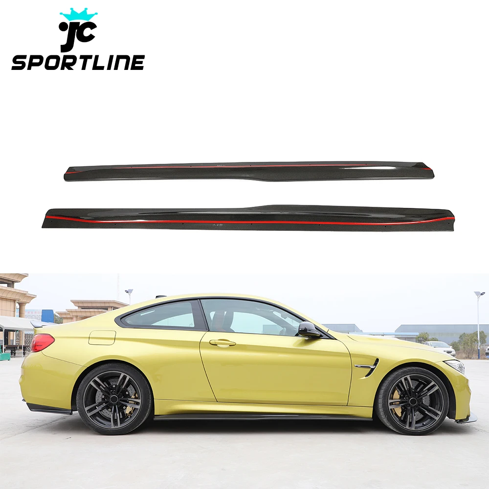

Carbon Fiber F8x M3 M4 Side Skirts Lip For BMW F82 F83 M4 F80 M3 2015- 2019