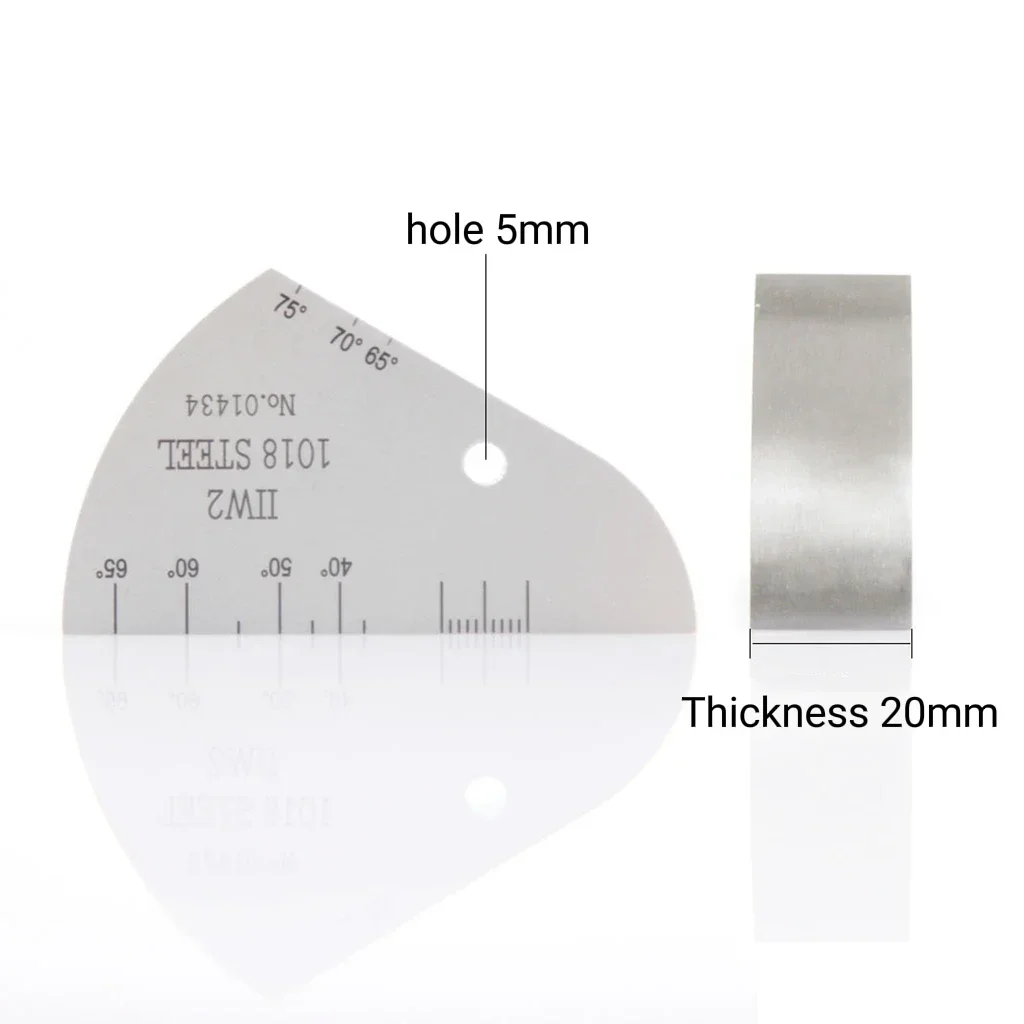 كتلة اختبار بالموجات فوق الصوتية القياسية للمصنع الجديد IIW2 كتلة معايرة من الصلب الكربوني كتلة V2 #5
