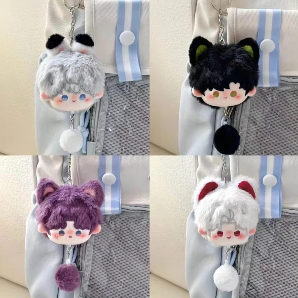 Game Love and Deepspace Anhänger Kawaii Xavier Zayne Rafayel Sylus Plüsch Q-Doll Schwanz-Charm Taschenanhänger Schlüsselanhänger für Fans