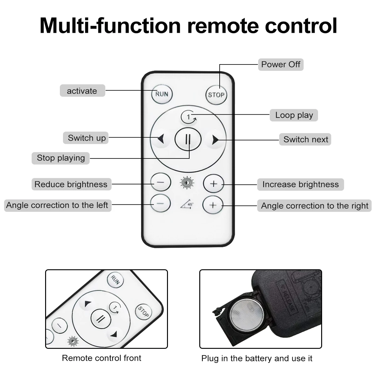 Imagem -04 - Holográfica 3d Projeção Fan Screen Wi-fi Led Sign Light Controle Remoto Publicidade Display hd Floating Imaging Cool Suporte App