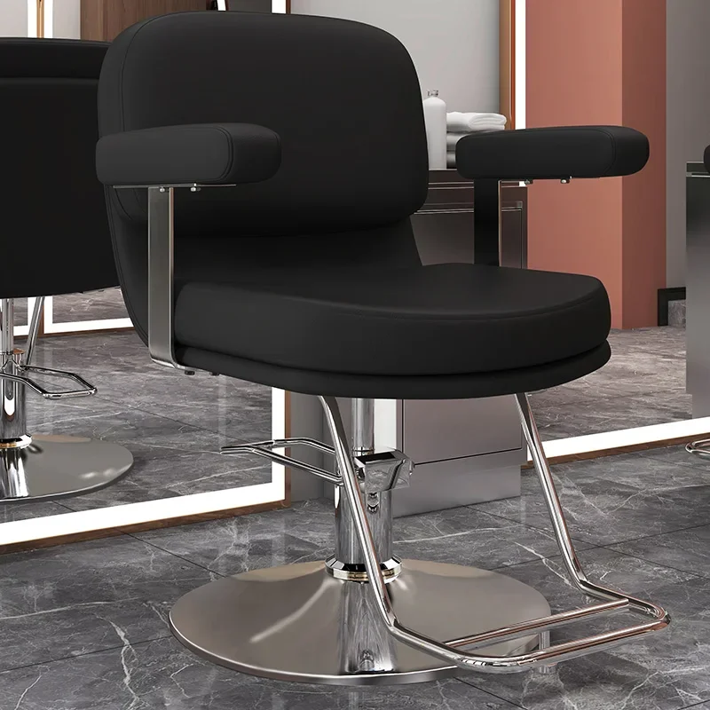 Reclining Stool Chair Spinning Hairdressing Luxury Barber Chair Nails Leather Haircut Silla Salon Furniture Hairdressing