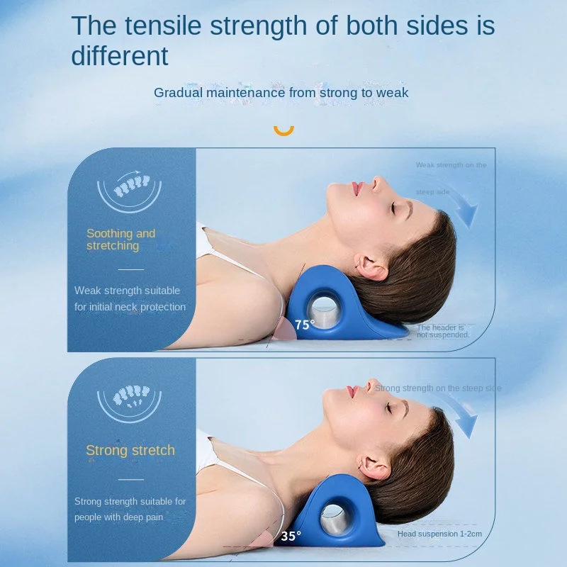 Neck Shoulder Stretcher Relaxer Cervical Chiropractic Traction Device Massage Pillow for Pain Relief Cervical Spine Alignment