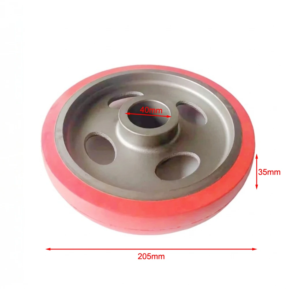 Feed Roller for Round Rod Sanding Tools Drive Roller Constructed with Rubber and Metal 205 x 35mm Outer Size 40mm Bore