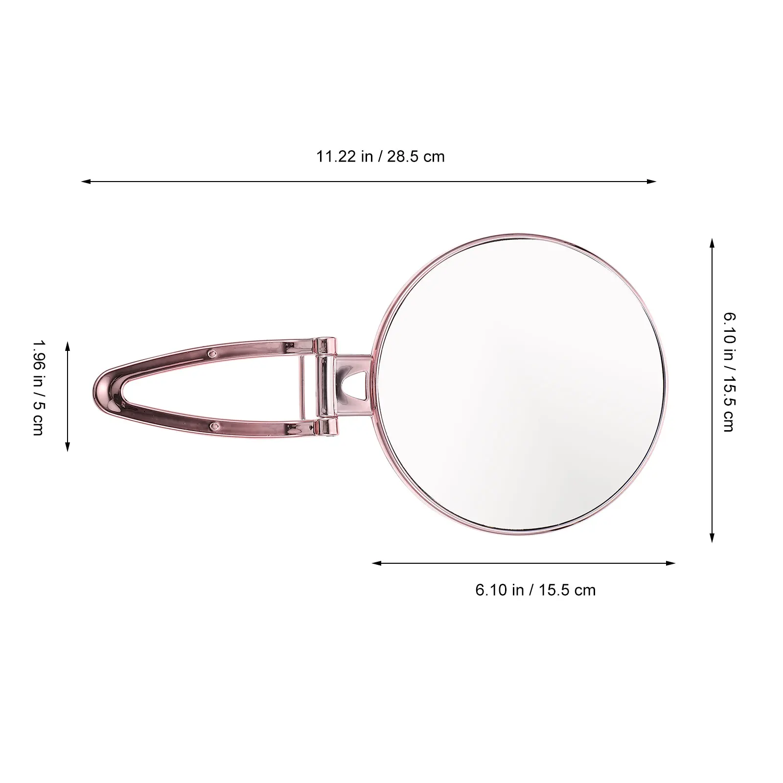 

Round Beauty 2 Standing Mirror Sided Portable Vanity Mirror Makeup Mirrors Double Magnifier Desk Bedroom Bath