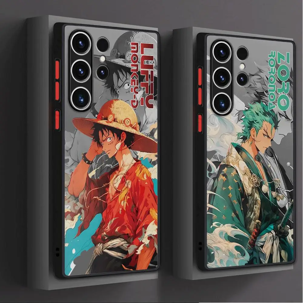 Anime O-One Pieces Phone Case for Samsung Galaxy S24 S22 Ultra S23 S20 FE S21 Note 20 10 Plus S9 S10Plus Soft Cover