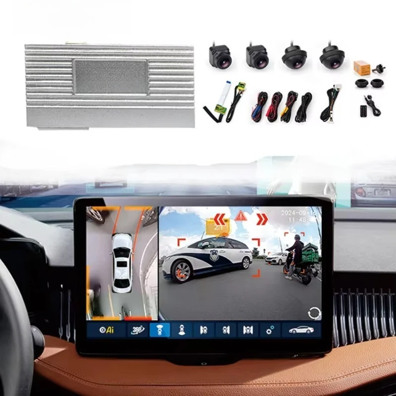 3D Full Around Night Vision Decoding Car Driving Recorder 360 Degree Surround View Car Reverse Assist Camera