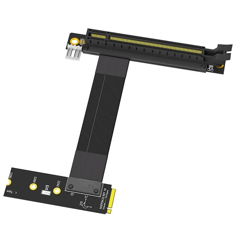 新しい-pci-e-16x-90-度から-ngff-キー-m-延長ケーブル-m2-への-pci-e-16x-延長ケーブル用