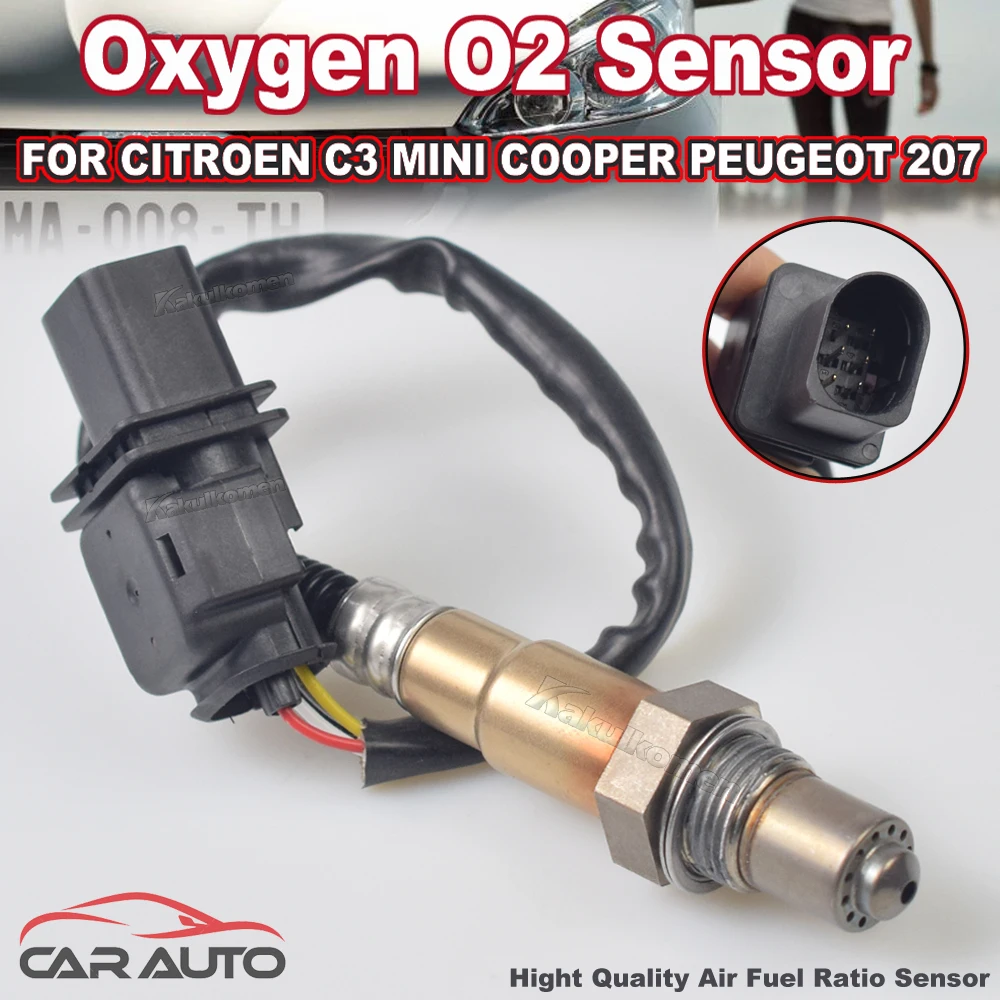 High Quality Lambda Probe Oxygen O2 Sensor 0258017217 for Citroen Peugeot Mini Cooper R55 R56 R57 1.6L 11787560957 11787590713