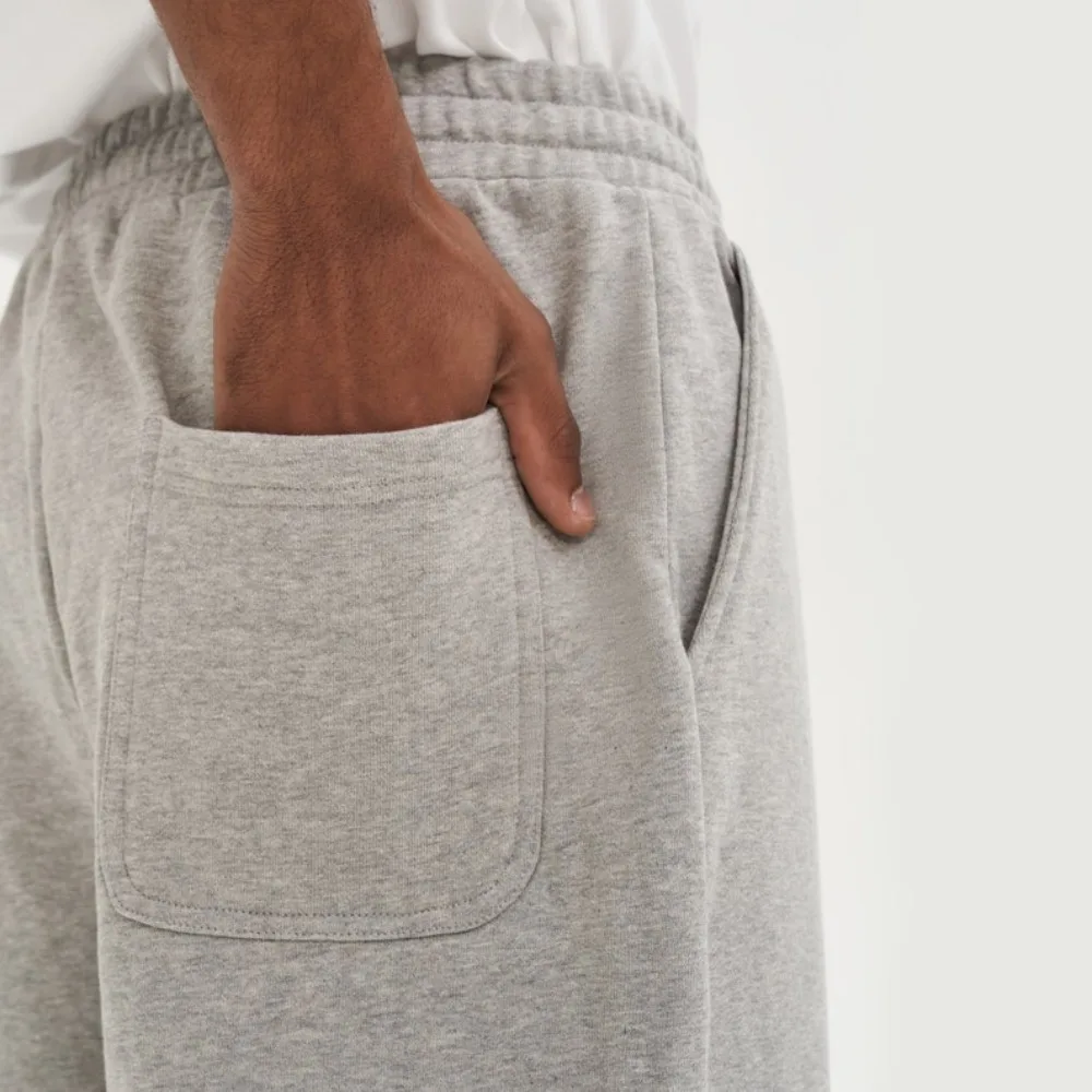 야외 오픈 가랑이 섹스 여름 반바지 헤비급 스웨트 바지 빈티지 streetwear 짧은 고품질 대형 남성 스웨트 팬츠