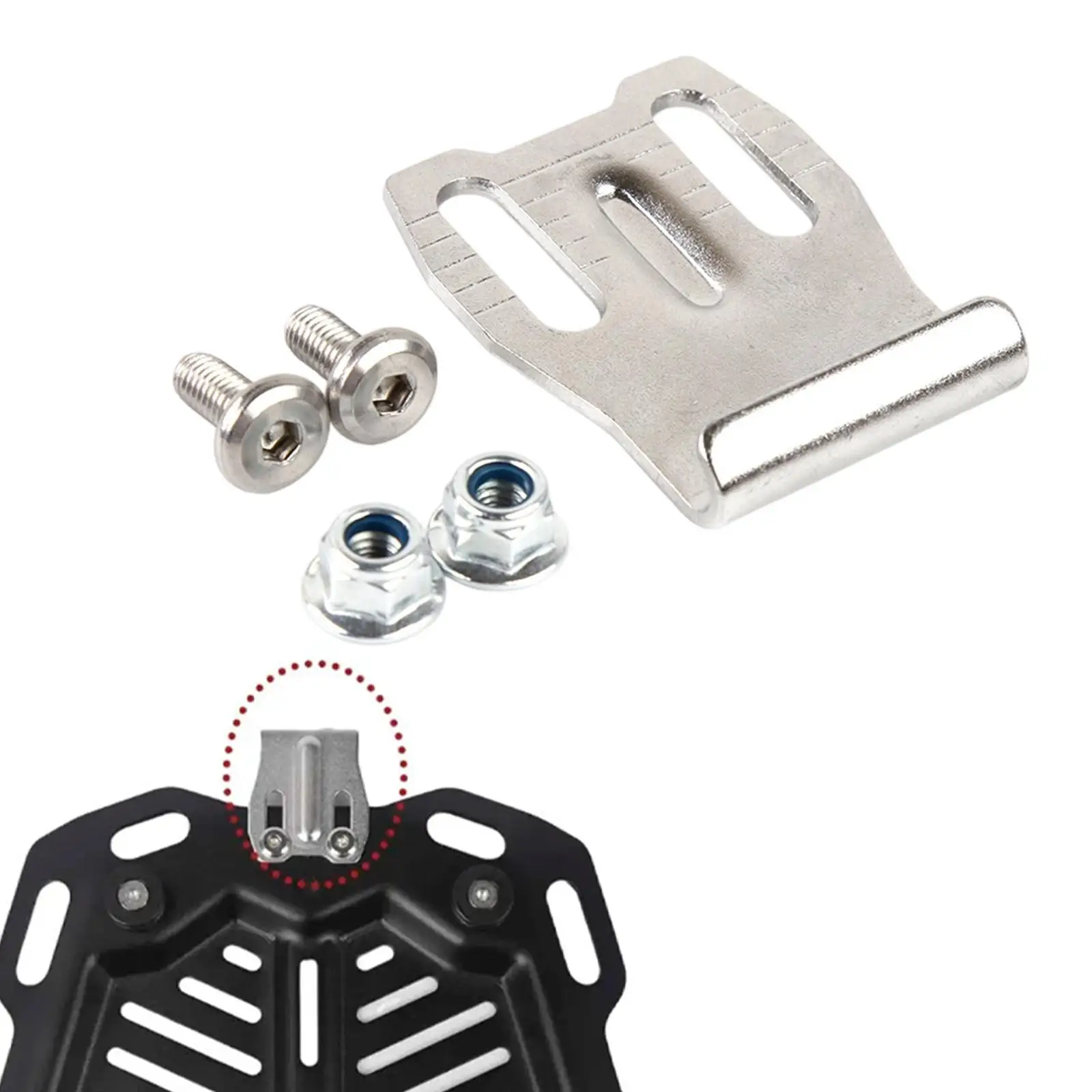 

Hook for Trunk Tail Rack Bracket Replacement Hardware with Screws Stable Hole Spacing 25mm Aluminum Alloy Motorcycle Accessories