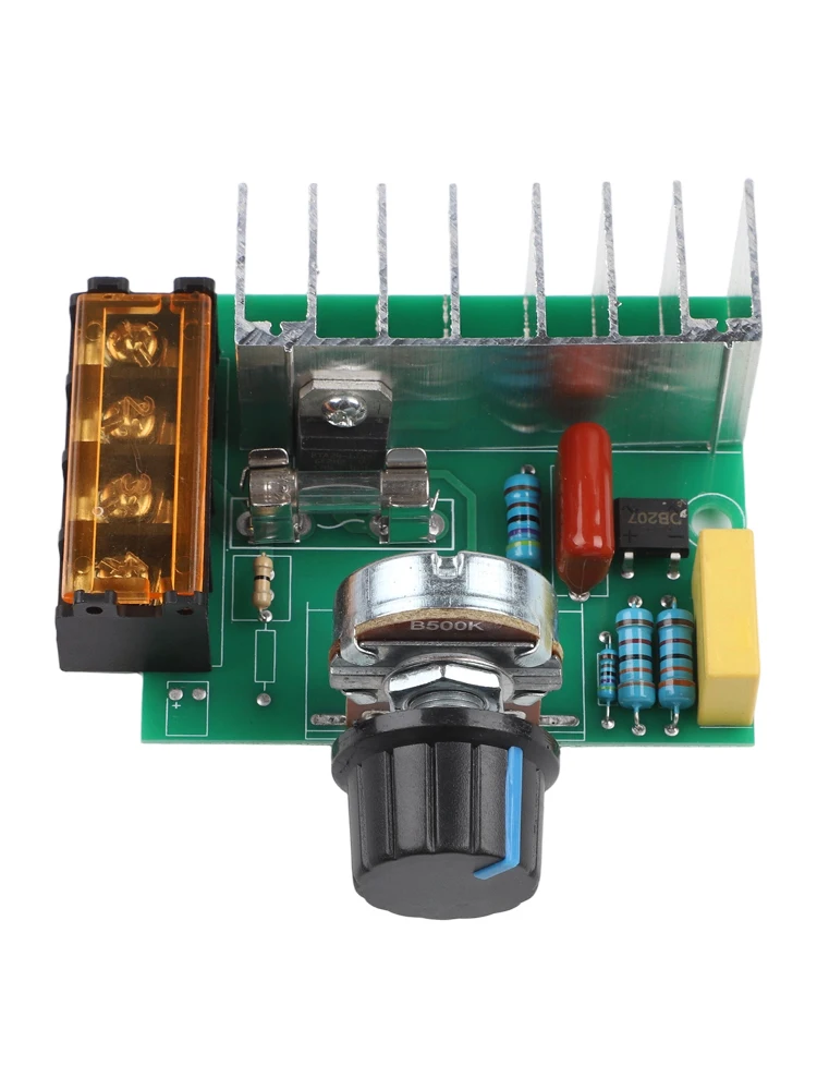 4000W AC SCR Motor Speed Controller Voltage Regulator Dimmer Module with Surge Protection for Temperature and Light Control