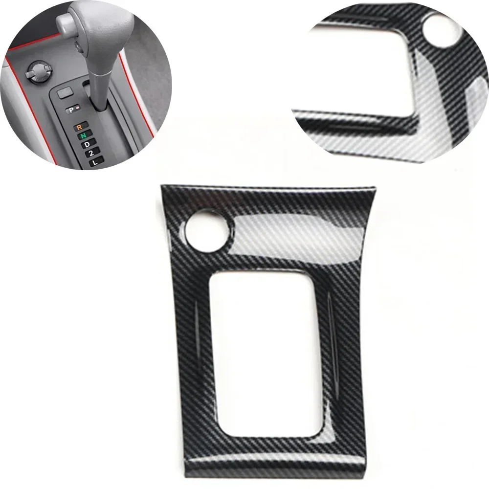 Car Carbon Fiber Center Console Gear Shift Frame Trim for Toyota For Corolla 2003 2008 Car Accessories Trims