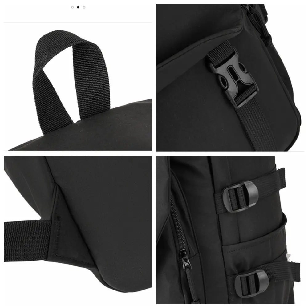 Mochila de tela Oxford de gran capacidad, mochila escolar impermeable con múltiples bolsillos para estudiantes, mochila de viaje de Color sólido para ocio, hombres y mujeres