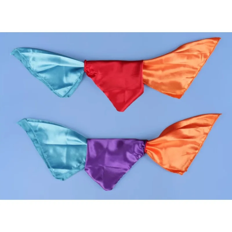 Instant vierkleurige zijdeverandering – goocheltruc sjaal, eenvoudig en effectief close-up en podium rekwisiet goocheltrucs beginners goochelaar