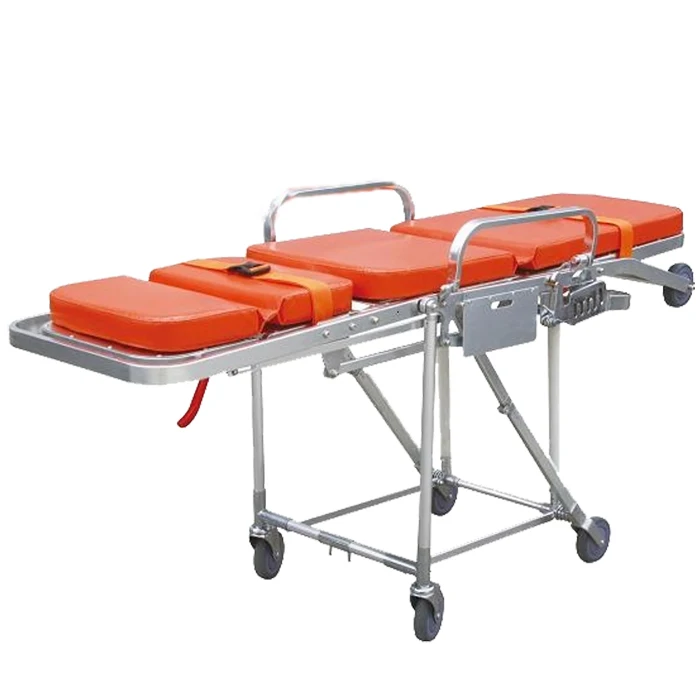 

Folded Ambulance Stretcher Chair Trolley Patient Transfer Bed Emergency Aluminium Alloy Hospital Stretcher Bed