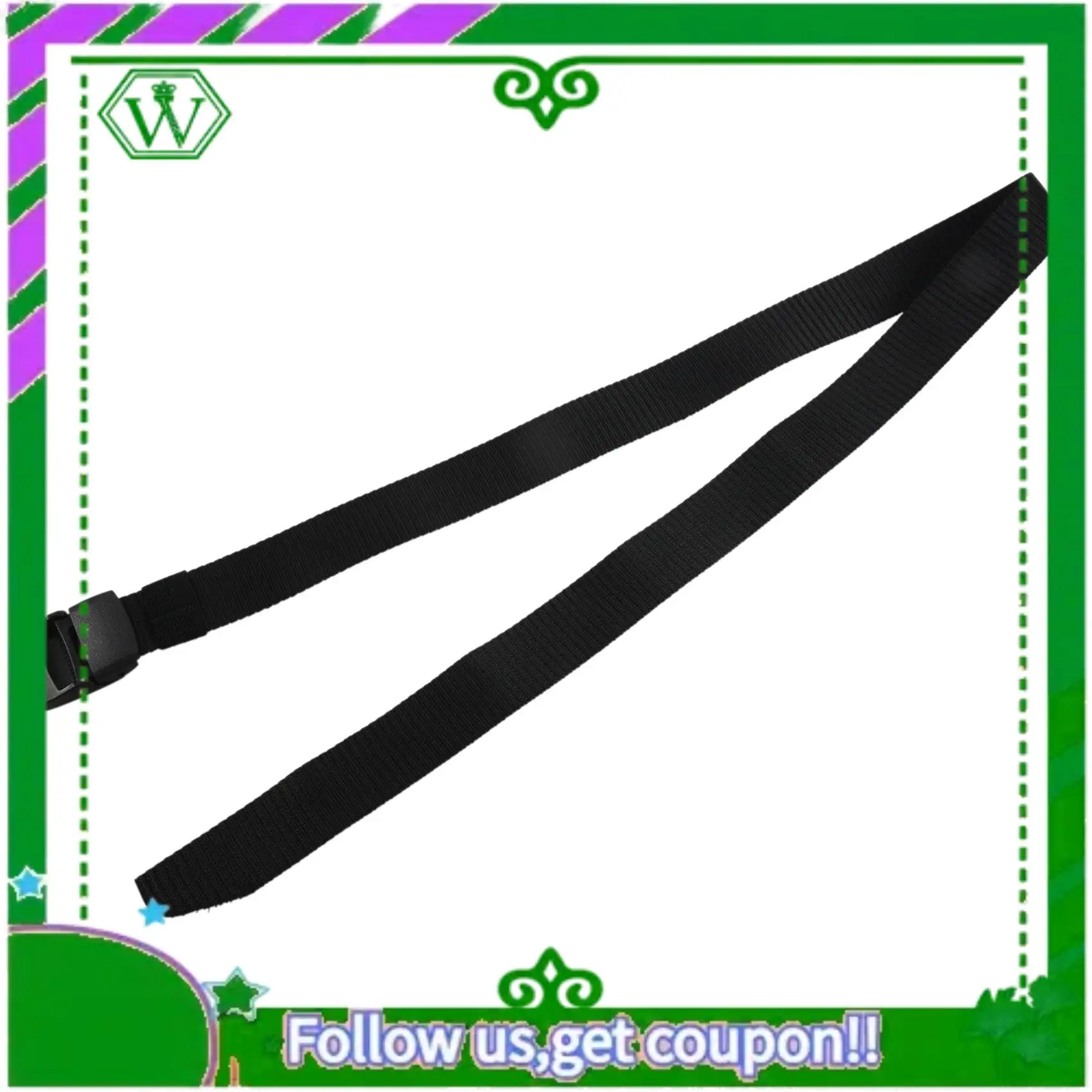 A18P-2X حزام قماش رجالي بري معدني خالٍ من البلاستيك بإبزيم تلقائي #2