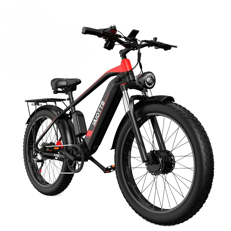 

Hot Sell High Quality E Bike With Pedals Dual Motor 26 Inch Fat Tire Wholesale Fast Mountain Snow Bikes For Adults
