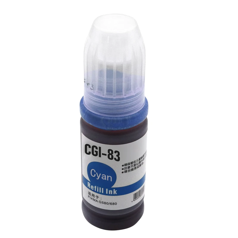 Imagem -03 - Recarga Tinta Corante para Impressora Compatível para Canon G580 G680 G510 G610 G620 G540 G640 G550 Gi83 Gi83 Gi73 Gi-93 Gi63 Pcs 70ml