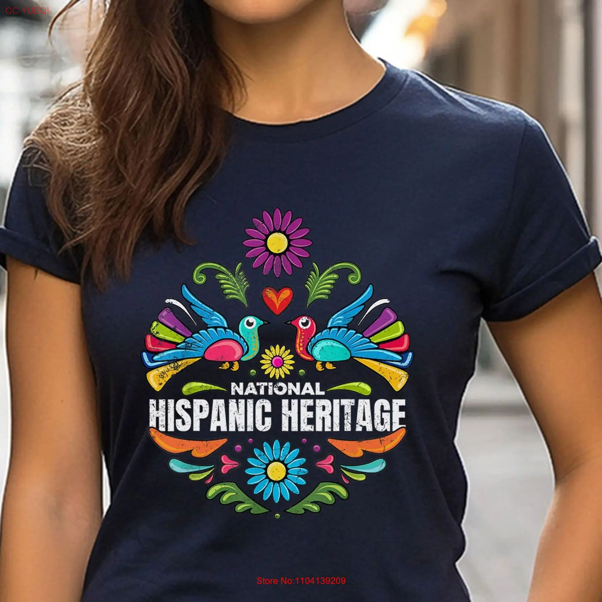 National Hispanic Heritage T Shirt Month Latin America Latina Power long or short sleeves