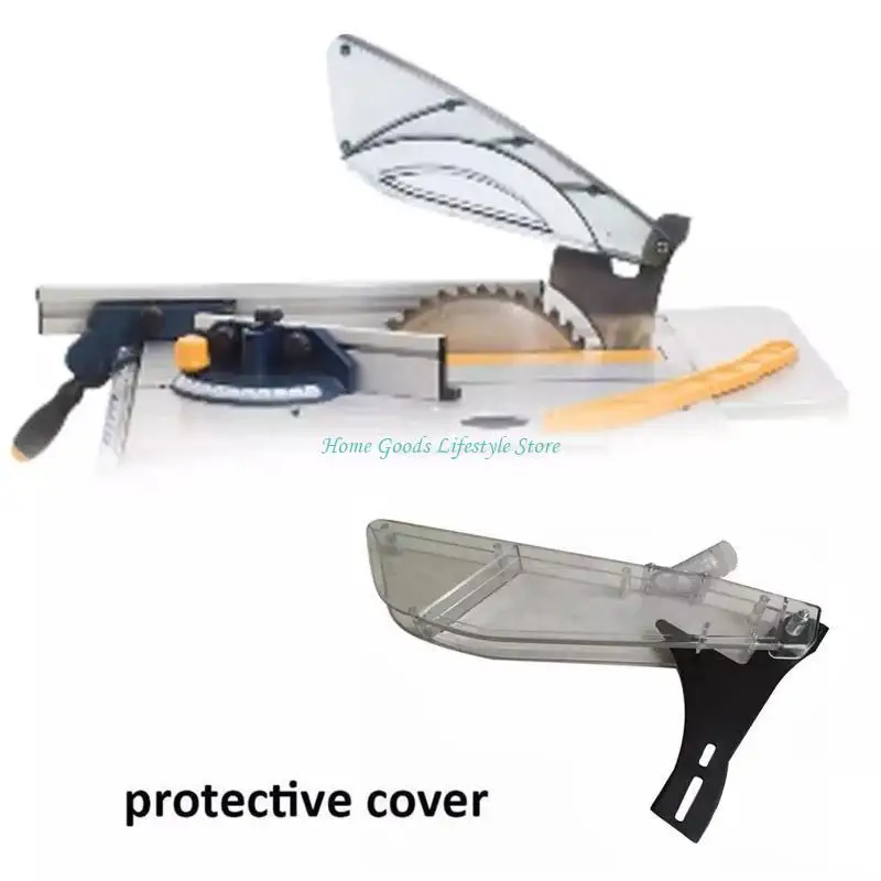 

E74E Transparent Plastic Table Blade Guard Table Shield Blade Protector Guard for Table Clear Plastic Guard