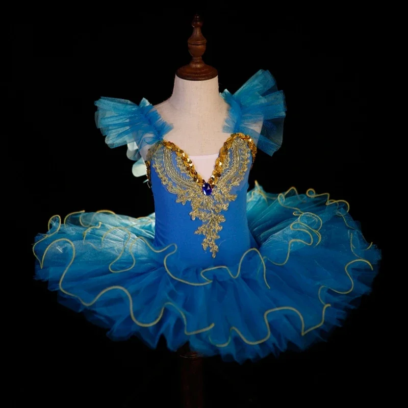 Bambini Bambino Ballerina Tutu di balletto Vestito da ballo Bambini Lago dei cigni Costumi di danza Abbigliamento Ragazze adolescenti Abiti da ballo per balletto