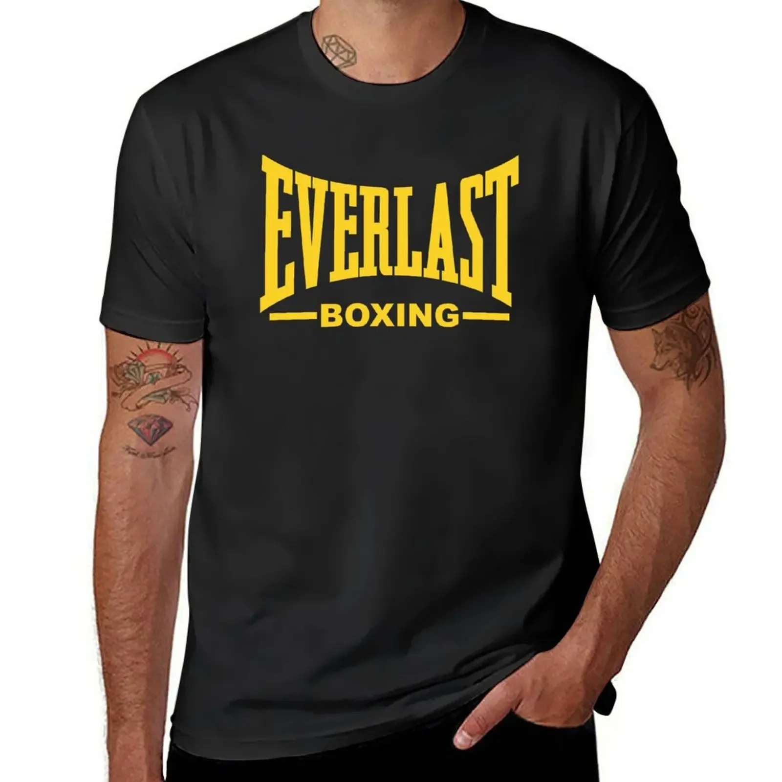 Everlast Yellow Boxing T-Shirt shirts graphic tee summer clothes shirts graphic tee men