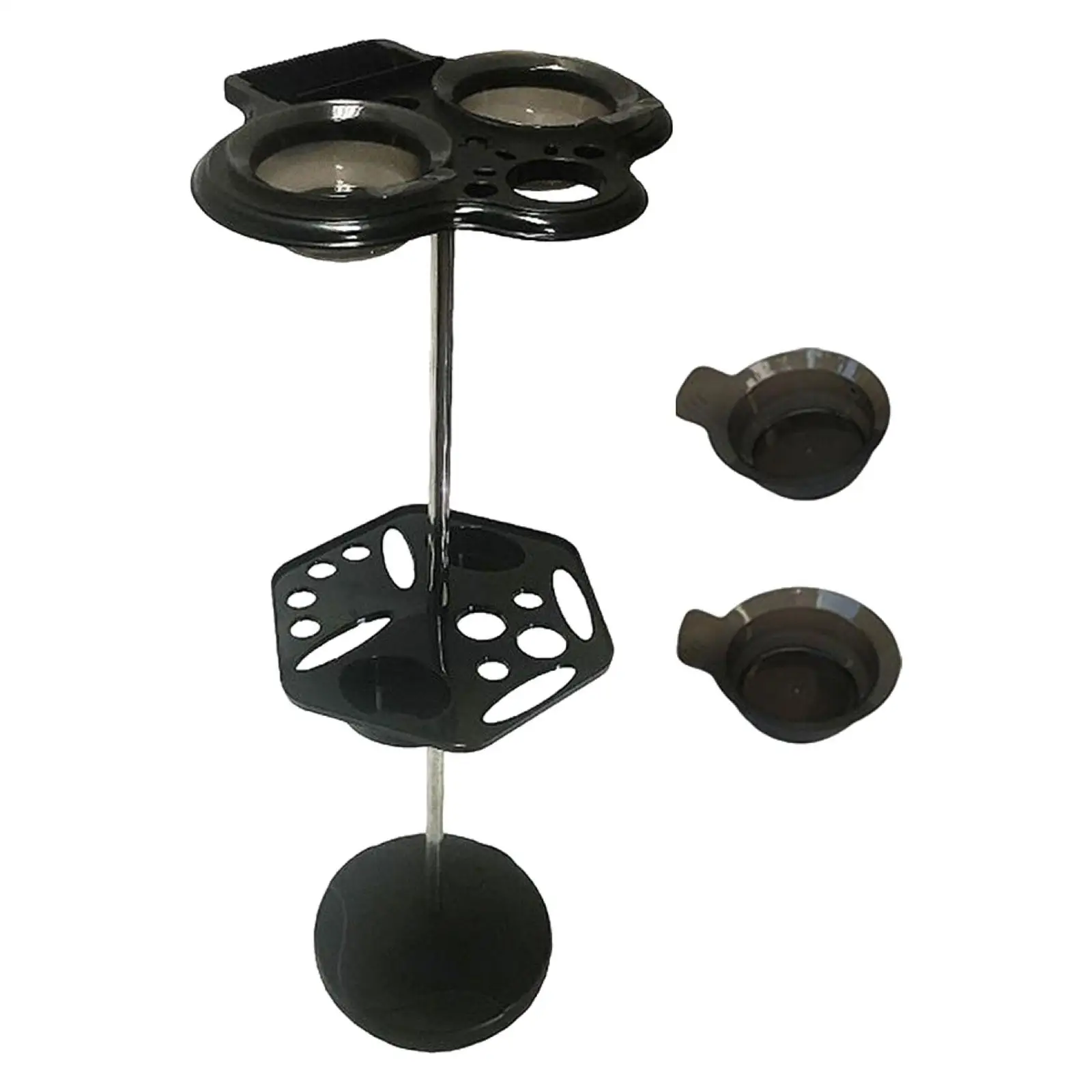 

Hair Color Rack Versatile with 2 Mixing Bowls Stylist Workstation Salon Tray