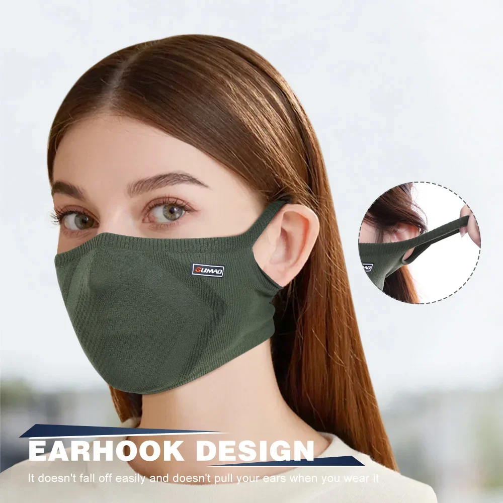 Fashion Sports Mask Windproof Breathable Absorbent Soft Face Cover Reusable Washable Hiking Running Face Mask Sports Accessories