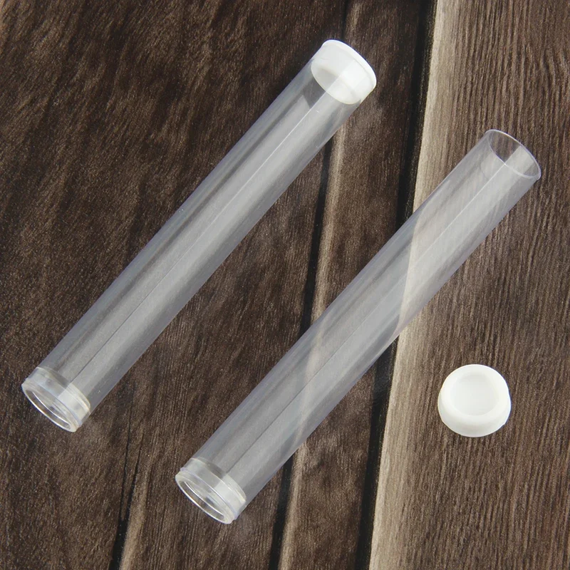 50/100pcs Electronic Cigarette Plastic Tubes Vape Cartridges Vaporizer Pen Tank Empty Package 1.0ml Clear Tube For CBD Thick Oil