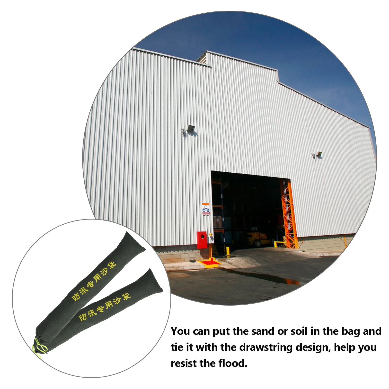 2 قطعة حواجز الفيضانات أكياس الرمل قماش المواد سميكة ارتداء مقاومة الرباط تصميم حماية المرآب المنزلي