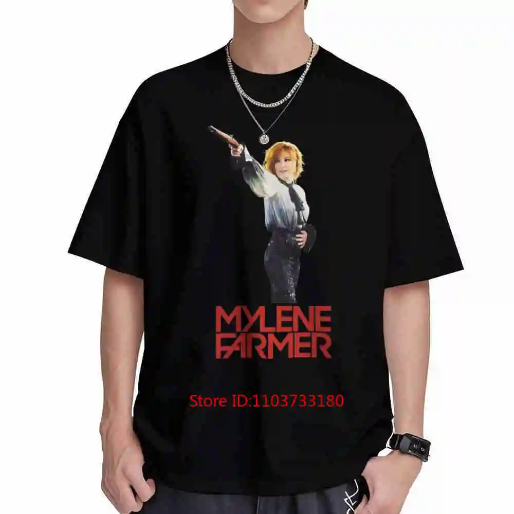 Mylene Farmer Nevermore Concert 2023 Short Sleeve Tee 100% Cotton T-Shirt