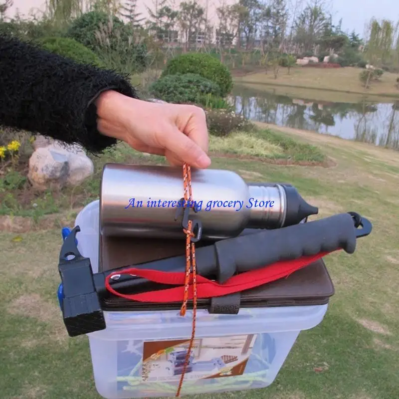 

652D Rope Tightener Tent Tether Fastener Hook Aluminum Alloy Hook Tight Rope Buckle