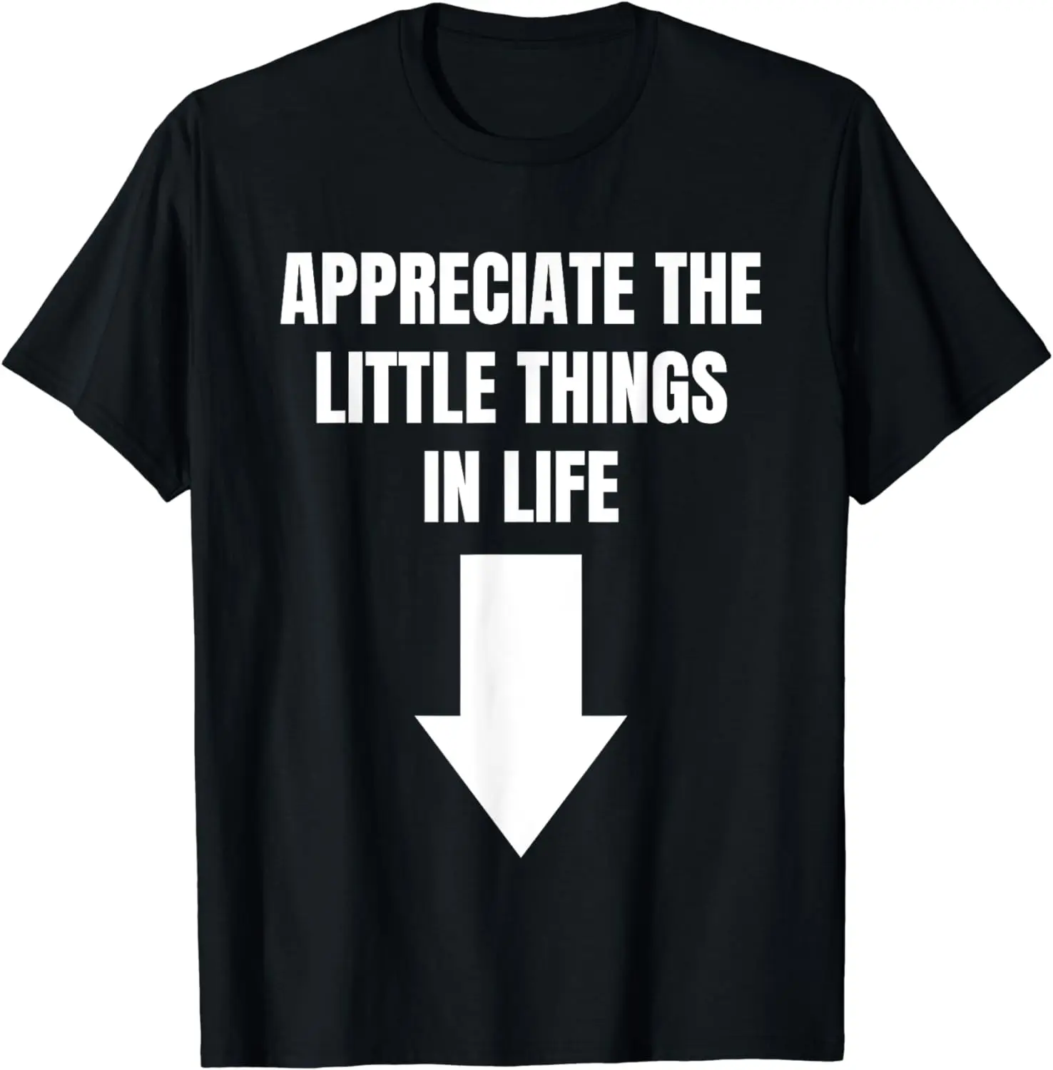 

Appreciate The Small Things In Life Funny Arrow Sarcasm Pun T-Shirt