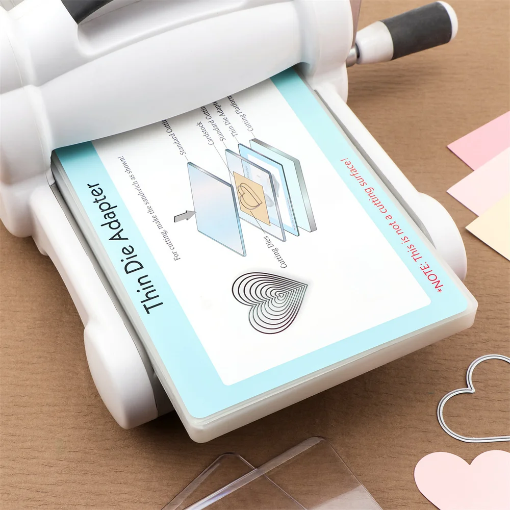 1pc Thin Die Adapter 22.8*15.4cm PC Plastic Standard Adapter Pad for Die Cutting Machine Diy Scrapbooking Paper Craft Supplies