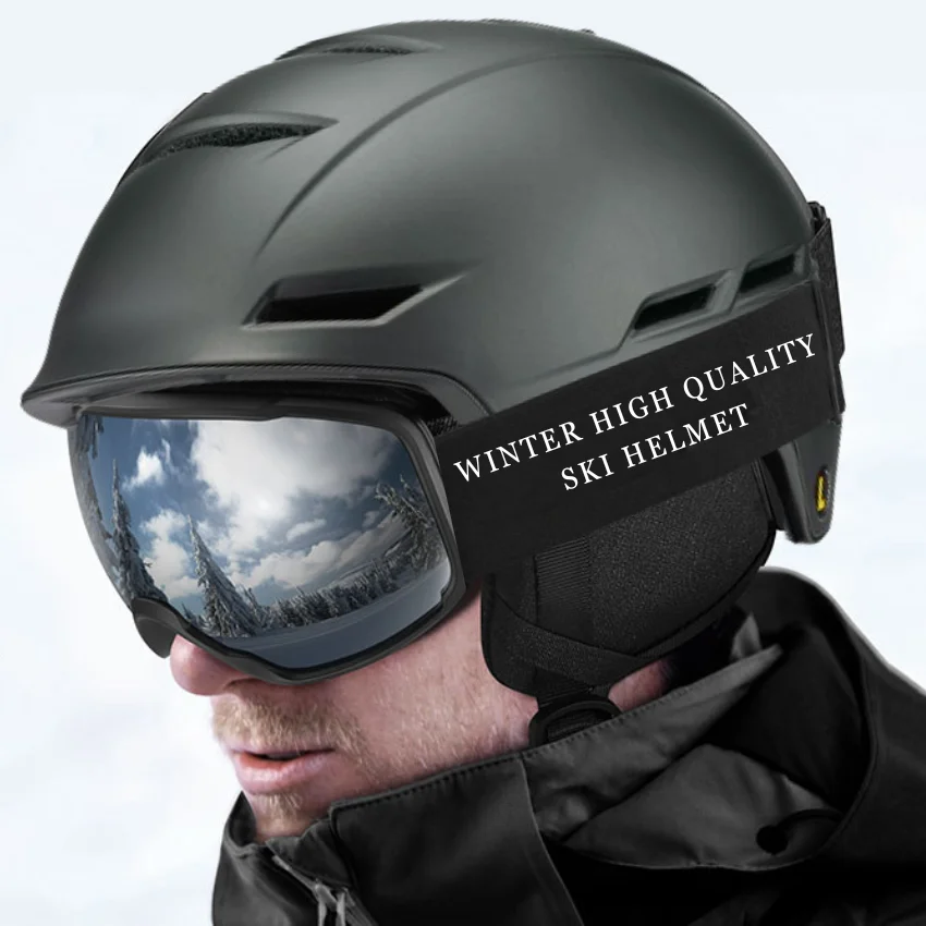 Adult Ski Equipment Custom Logo Ski Helmet High Quality Winter Snow Helmet Snowboard Custom Ski Helmet