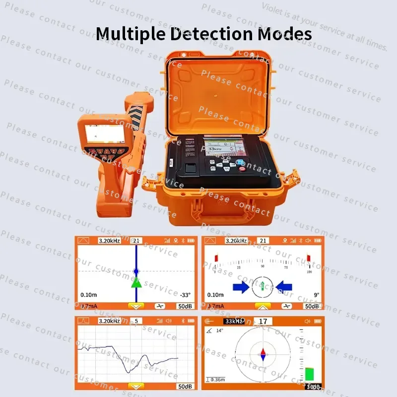 H&C8500 Intelligent Pipeline Detector Underground Utility Cable Locator Cable Path Instrument Depth Detector
