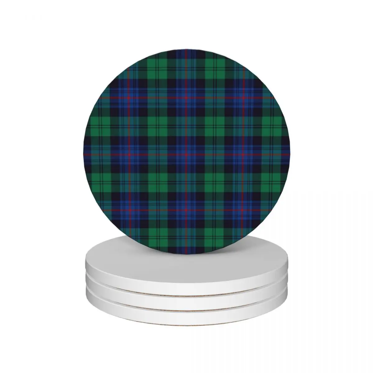 Clan Armstrong Tartan Ceramic Coasters (Set of 4) mat for dishes christmas tea anti slip personalize Coasters