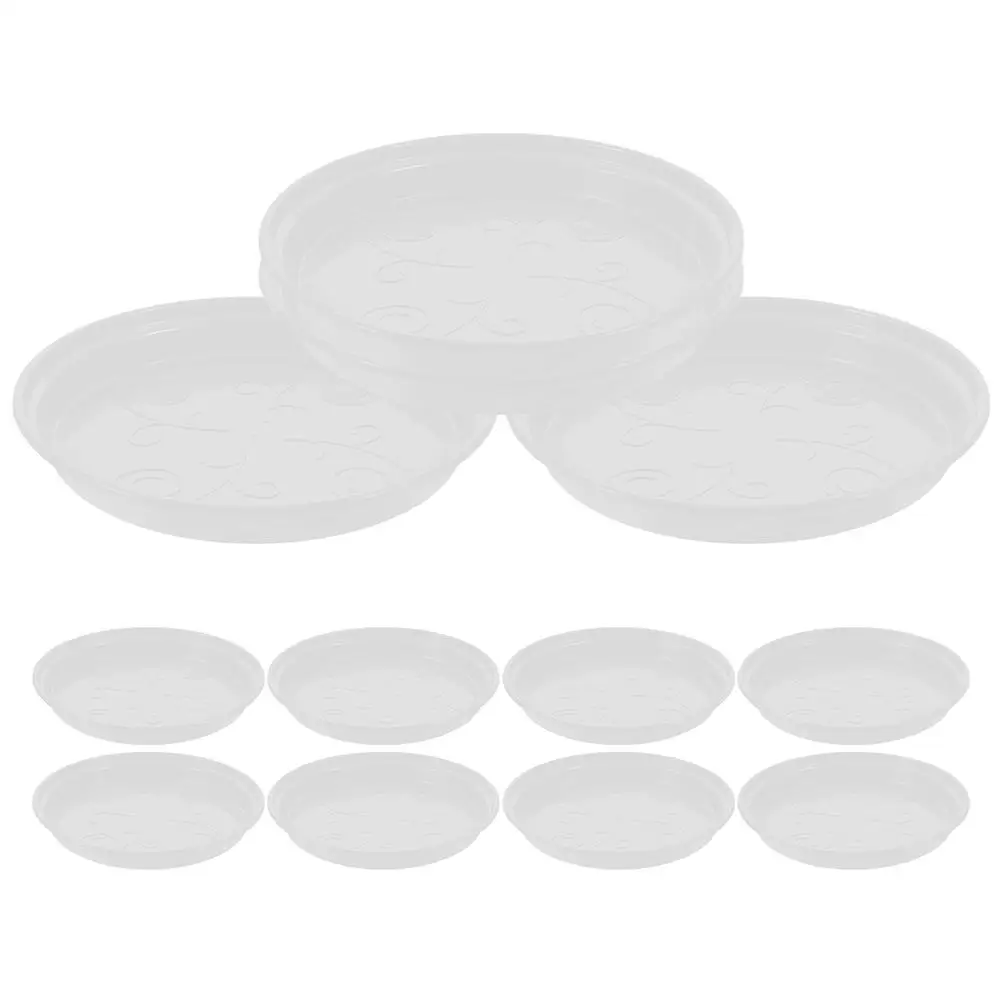 

12pcs 180mm Thick Flower Pot Trays Plant Saucers Water Collection Resin PP Material Indoor Bonsai Accessories