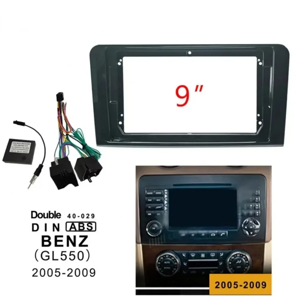 Car Radio frame High Quality DVD Panel Player Accessories Interior Stereo For BENZ GL550 2005-2009