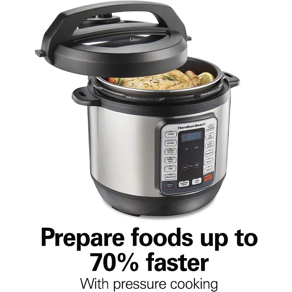 12-in-1 QuikCook Pressure Cooker with True Slow Cook Technology, Rice, Sauté, Egg and More, 8qt  Multifunctional Cookware